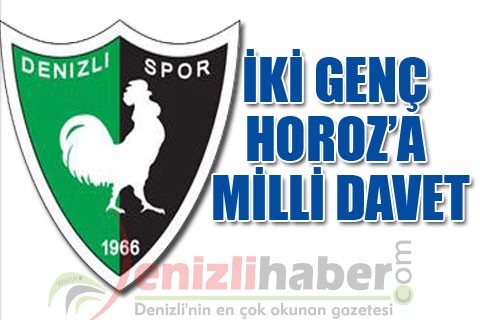 İKİ GENÇ HOROZ’A MİLLİ DAVET