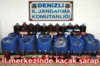 İl merkezinde kaçak şarap
