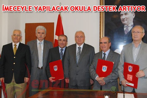 İMECEYLE YAPILACAK OKULA DESTEK ARTIYOR
