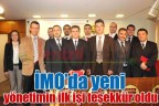 ”İMO’da yeni yönetimin ilk işi teşekkür oldu