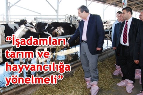 “İş adamları tarım ve hayvancılığa yönelmeli”