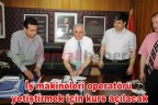 İş makineleri operatörü yetiştirmek için kurs açılacak