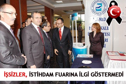 İŞSİZLER, İSTİHDAM FUARINA İLGİ GÖSTERMEDİ