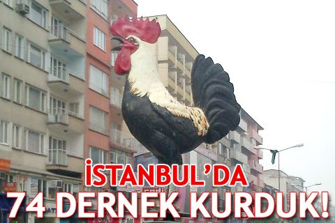 İSTANBUL’DA 74 DERNEK KURDUK!