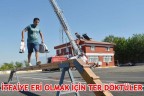 İTFAİYE ERİ OLMAK İÇİN TER DÖKTÜLER