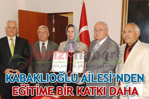 Kabaklıoğlu Ailesi’nden eğitime bir katkı daha