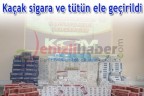 Kaçak sigara ve tütün ele geçirildi