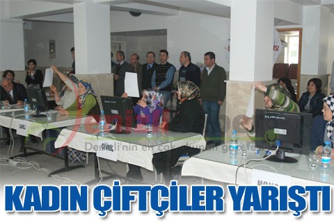 KADIN ÇİFTÇİLER YARIŞTI