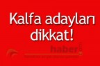 Kalfa adayları dikkat!