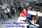 Kanser hastalarına müzik morali