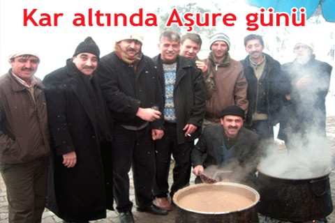 Kar altında Aşure günü