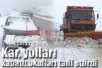 Kar, yolları kapattı, okulları tatil ettirdi
