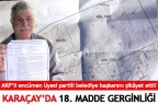 KARAÇAY’DA 18. MADDE GERGİNLİĞİ