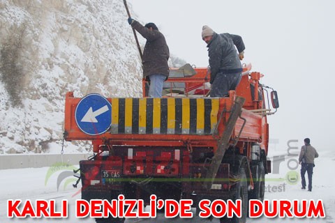 Karlı Denizli’de son durum