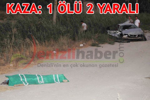 KAZA: 1 ÖLÜ 2 YARALI