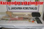 Kazamadan yakalandılar