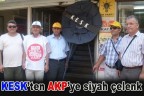 KESK’ten AKP’ye siyah çelenk