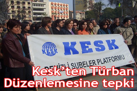 KESK’ten türban düzenlemesine tepki