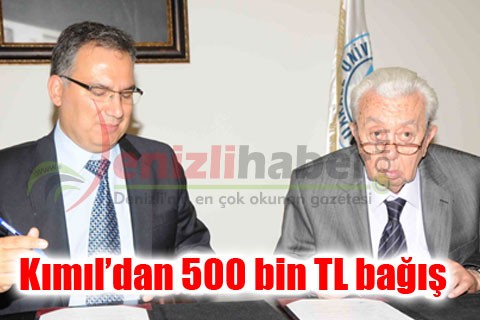 Kımıl’dan 500 bin TL bağış