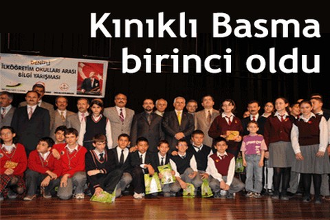 Kınıklı Basma birinci oldu