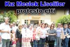 Kız Meslek Liseliler protesto etti