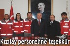 Kızılay personeline teşekkür