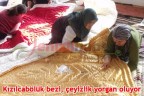 Kızılcabölük bezi, çeyizlik yorgan oluyor