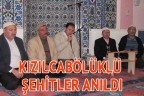 KIZILCABÖLÜKLÜ ŞEHİTLER ANILDI
