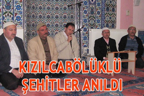 KIZILCABÖLÜKLÜ ŞEHİTLER ANILDI