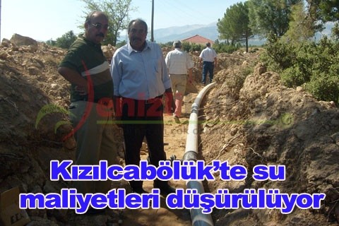 Kızılcabölük’te su maliyetleri düşürülüyor
