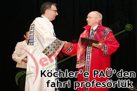Köchler’e PAÜ’den fahri profesörlük