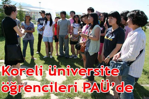 Koreli üniversite öğrencileri PAÜ’de
