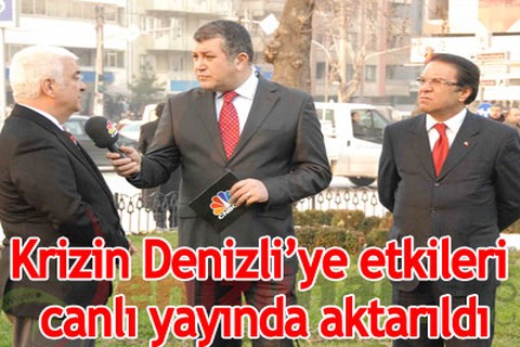 Krizi canlı yayında aktardılar