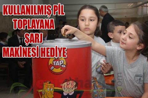 Kullanılmış pil toplayana şarj makinesi hediye