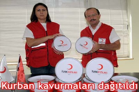 Kurban kavurmaları dağıtıldı