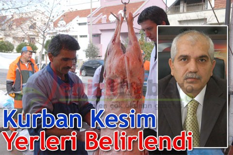 Kurban Kesim Yerleri Belirlendi