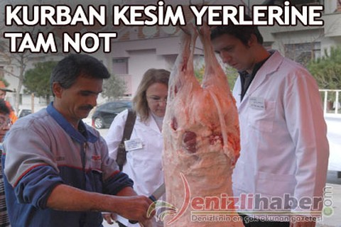 Kurban kesim yerlerine tam not