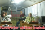 Kursiyerler eğitime başladı