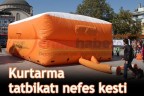 Kurtarma tatbikatı nefes kesti