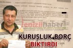 Kuruşluk borç bıktırdı