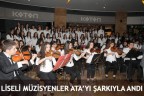LİSELİ MÜZİSYENLER ATA’YI ŞARKIYLA ANDI