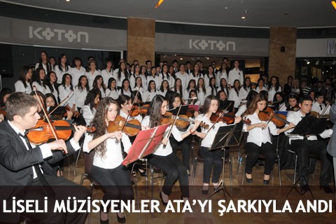 LİSELİ MÜZİSYENLER ATA’YI ŞARKIYLA ANDI