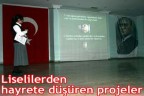 Liselilerden hayrete düşüren projeler