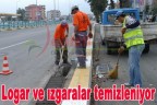 Logar ve ızgaralar temizleniyor