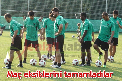 Maç eksiklerini tamamladılar