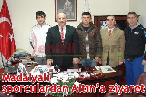 Madalyalı sporculardan Altın’a ziyaret