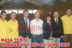 MASA TENİSİ CUMHURİYET KUPASI SONA ERDİ