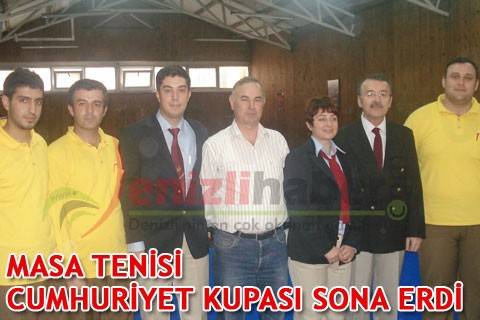 MASA TENİSİ CUMHURİYET KUPASI SONA ERDİ