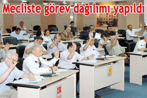Mecliste görev dağılımı yapıldı