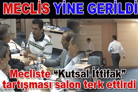 Mecliste “Kutsal İttifak” tartışması salon terk ettirdi
